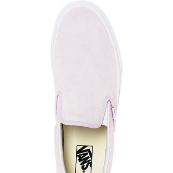 pastel pink slip on vans
